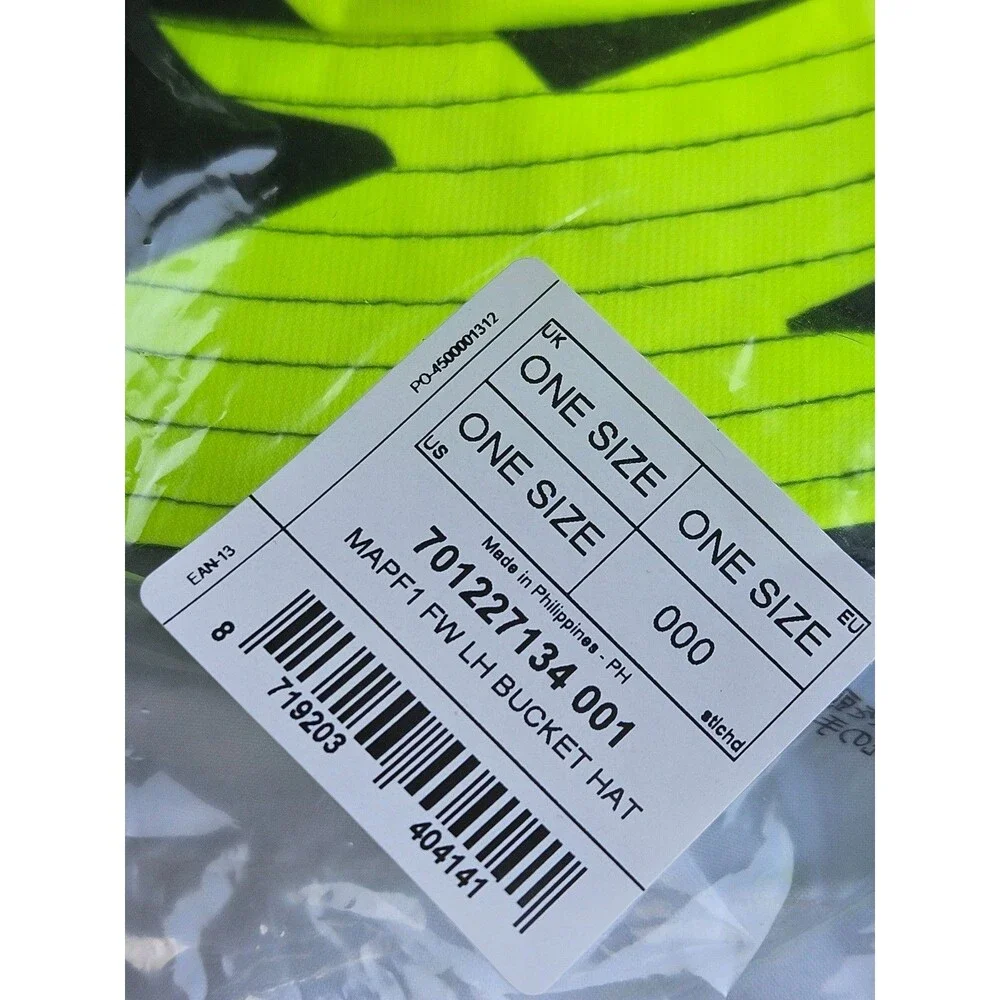 Lewis Hamilton Mercedes-AMG‎ Petronas F1 Team Bucket Hat - Neon Green